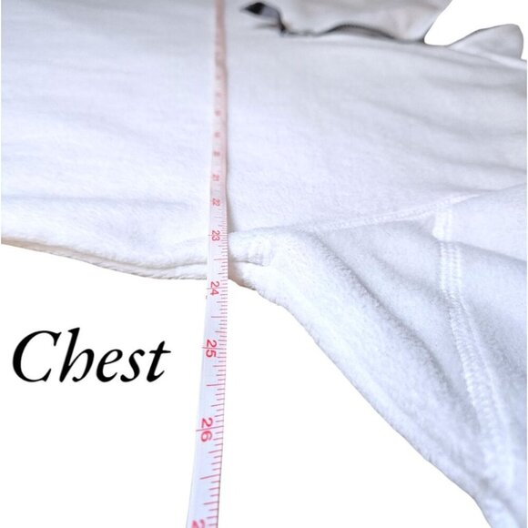 Champs Sports Y2K White Fleece Quarter-Zip Pullover Large Oversized - Picture 7 of 11